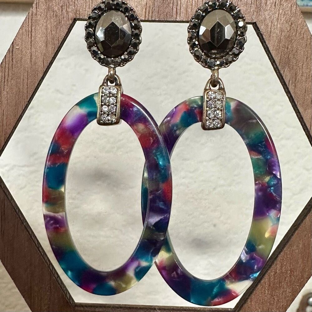 Baublebar Tristana Hoop Resin Earrings